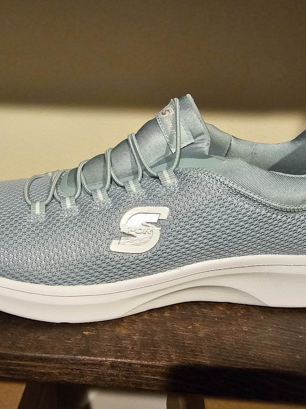 Skechers Women’s Mint Green Slip-On Mesh Athletic Sneaker